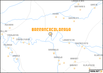 map of Barranca Colorada