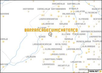 map of Barranca de Cuimichatenco