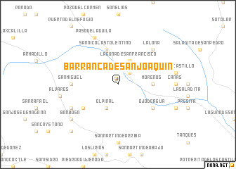 map of Barranca de San Joaquín