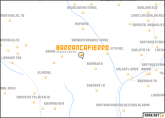 map of Barranca Fierro