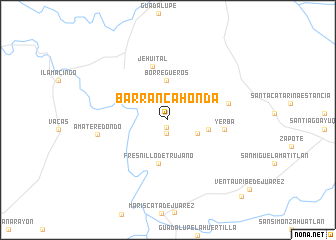 map of Barranca Honda