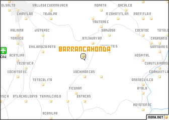 map of Barranca Honda