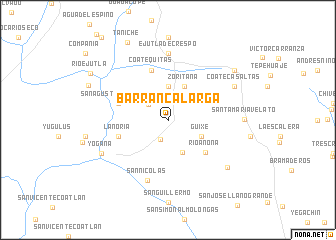 map of Barranca Larga