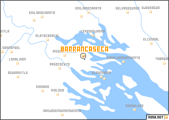 map of Barranca Seca