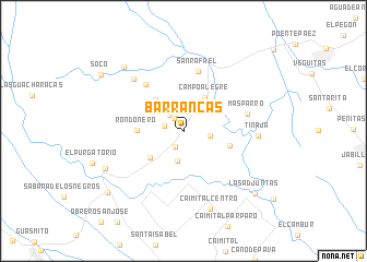 map of Barrancas