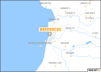 map of Barrancas