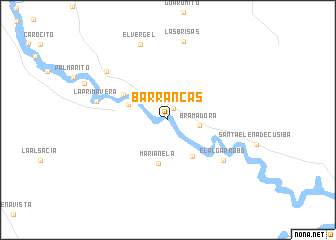 map of Barrancas