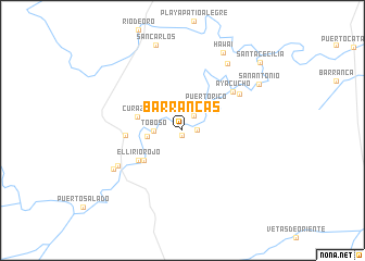 map of Barrancas