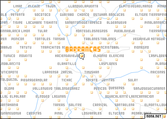 map of Barrancas