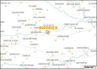 map of Barranca