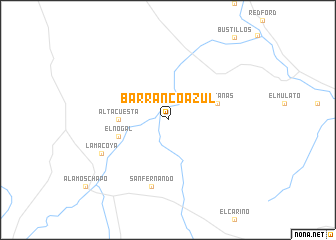 map of Barranco Azul