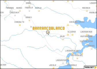 map of Barranco Blanco