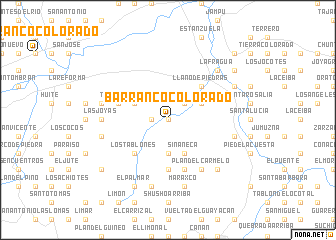 map of Barranco Colorado