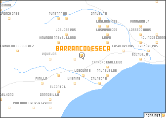 map of Barranco de Seca