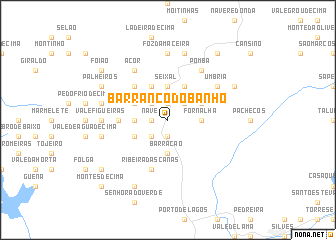 map of Barranco do Banho