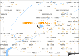 map of Barranco do Resgalho