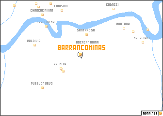 map of Barranco Minas