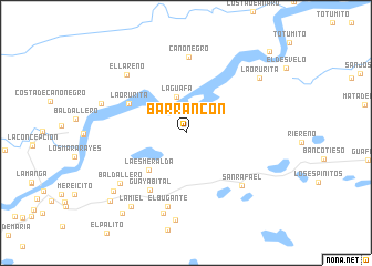 map of Barrancón