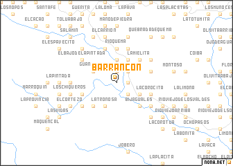 map of Barrancón