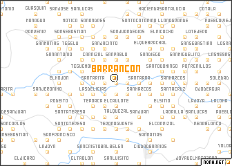 map of Barrancón