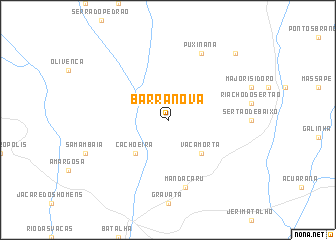 map of Barra Nova