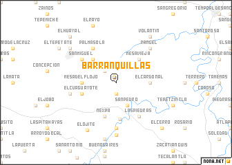 map of Barranquillas