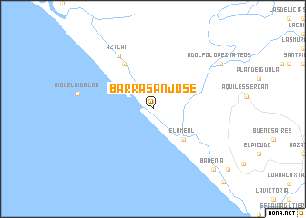 map of Barra San José