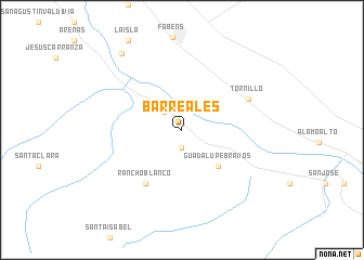 map of Barreales