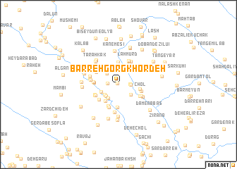 map of Barreh Gorg Khordeh