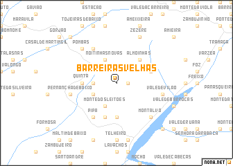 map of Barreiras Velhas
