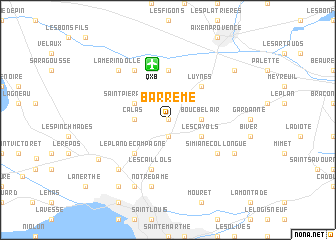 map of Barrême