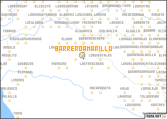 map of Barrero Amarillo