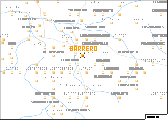 map of Barrero