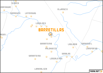 map of Barretillas