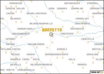 map of Barretta