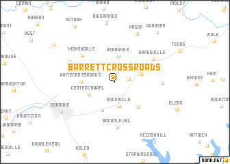 map of Barrett Crossroads