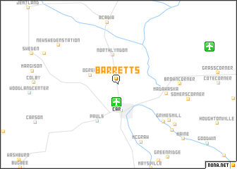 map of Barretts