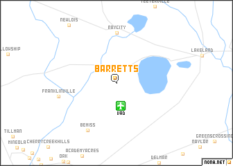 map of Barretts