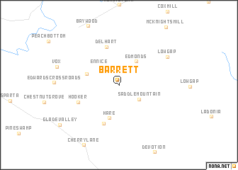 map of Barrett