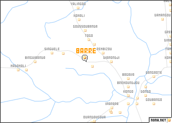 map of Barré