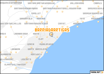 map of Barriada Artigas