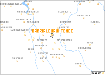 map of Barrial Cuauhtémoc