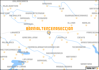 map of Barrial Tercera Sección