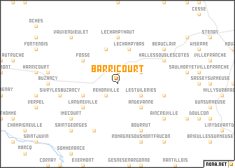 map of Barricourt
