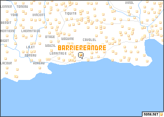 map of Barrière André