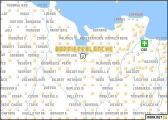 map of Barrière Blanche