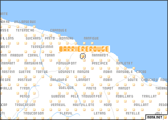map of Barrière Rouge