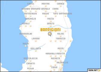 map of Barrigioni