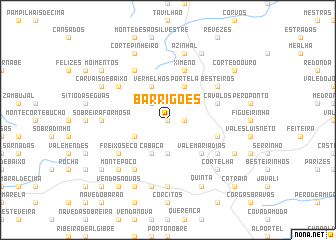 map of Barrigões