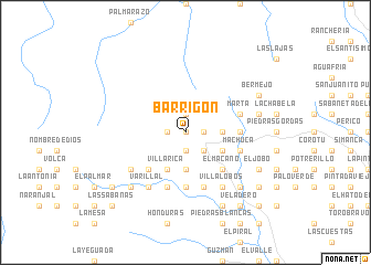 map of Barrigón